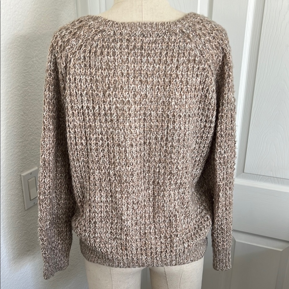 Joie Cream Chunky Knit Crew & Scoop Necks Sweater - Picture 3 of 5